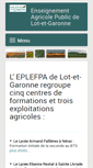 Mobile Screenshot of epl47.educagri.fr