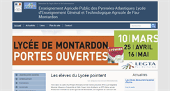 Desktop Screenshot of pau-montardon.educagri.fr