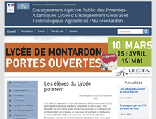 Tablet Screenshot of pau-montardon.educagri.fr