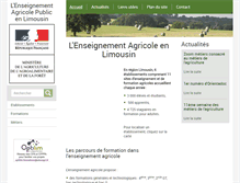 Tablet Screenshot of limousin.educagri.fr