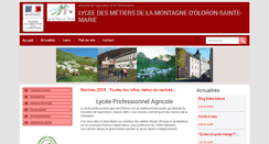 Desktop Screenshot of oloron.educagri.fr