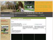 Tablet Screenshot of lpahorticole.faylbillot.educagri.fr